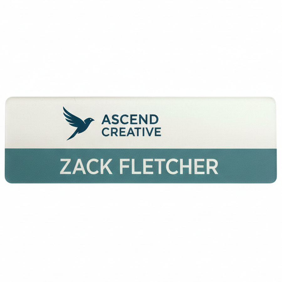 Acrylic Name Badges - Custom Ribbons Now