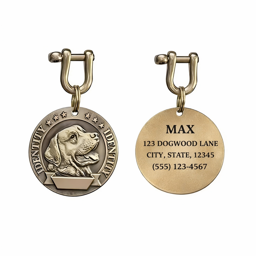 Copper Dog Tags - Custom Ribbons Now