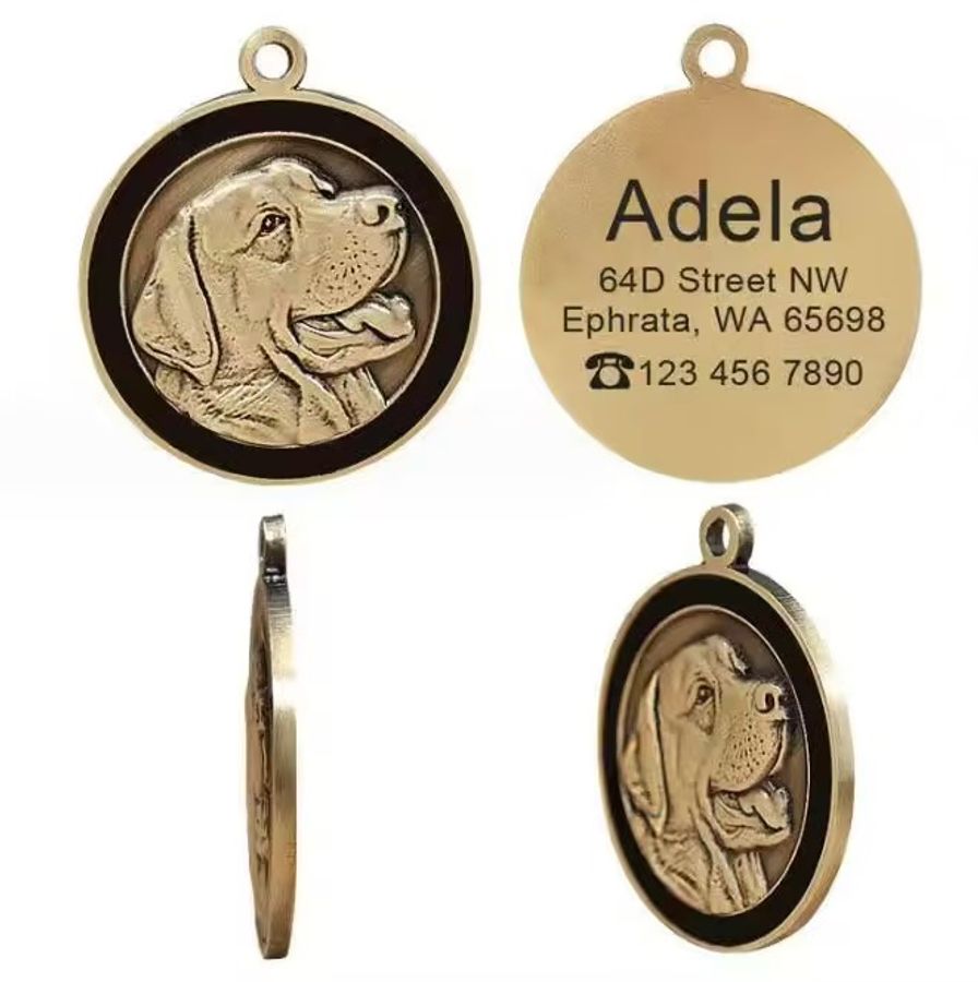 Copper Dog Tags - Custom Ribbons Now