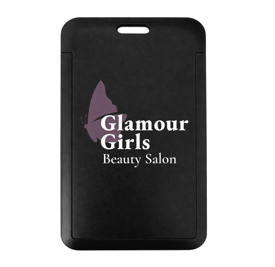 Full Color Printed Plastic Holder - Custom Ribbons Now