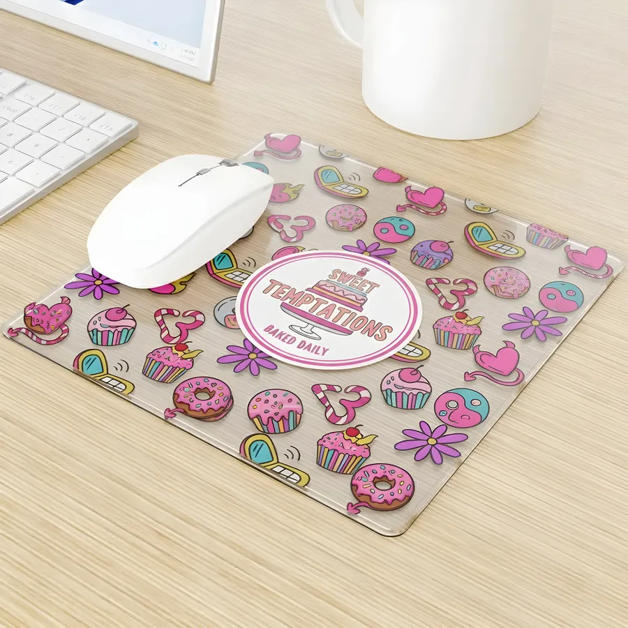 Custom Acrylic Transparent Mouse Pad - Custom Ribbons Now