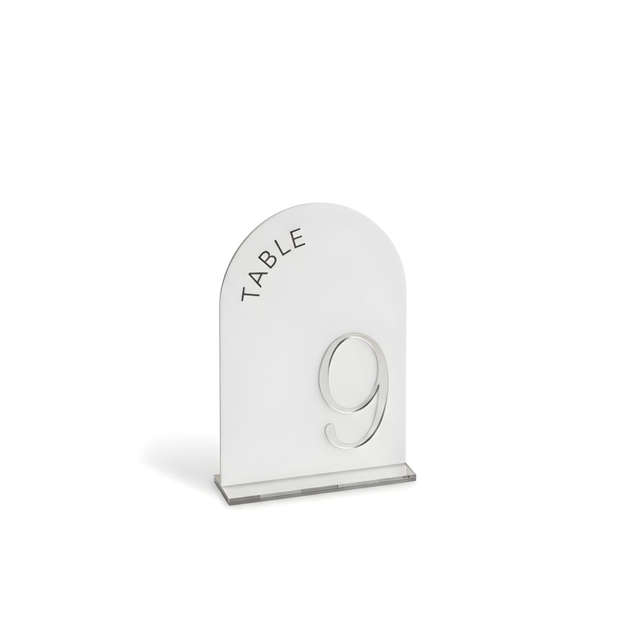 Metallic Table Numbers - Custom Ribbons Now