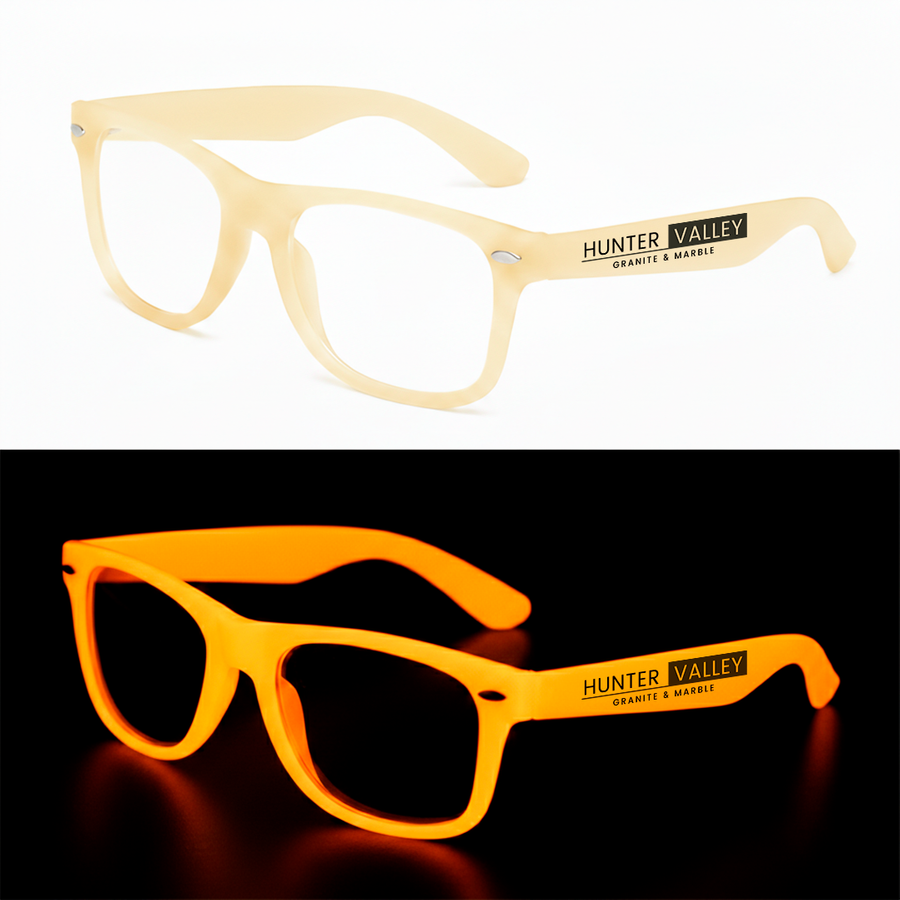 Glow-In-The-Dark Glasses - Custom Ribbons Now
