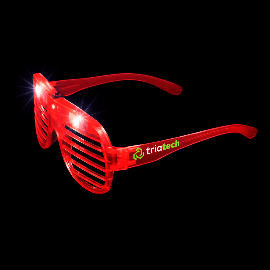 Light-Up LED Slotted Glasses - Custom Ribbons Now