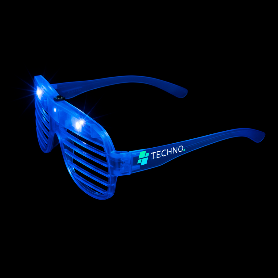 Light-Up LED Slotted Glasses - Custom Ribbons Now