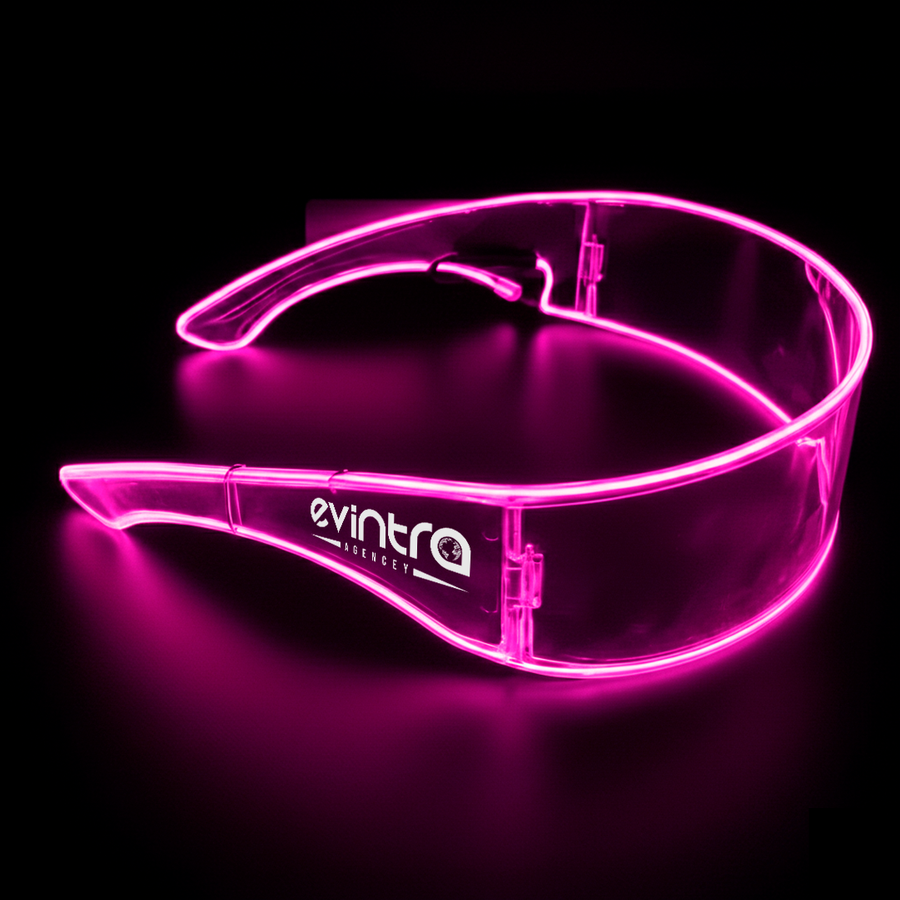Light Up Cyber Glasses - Custom Ribbons Now