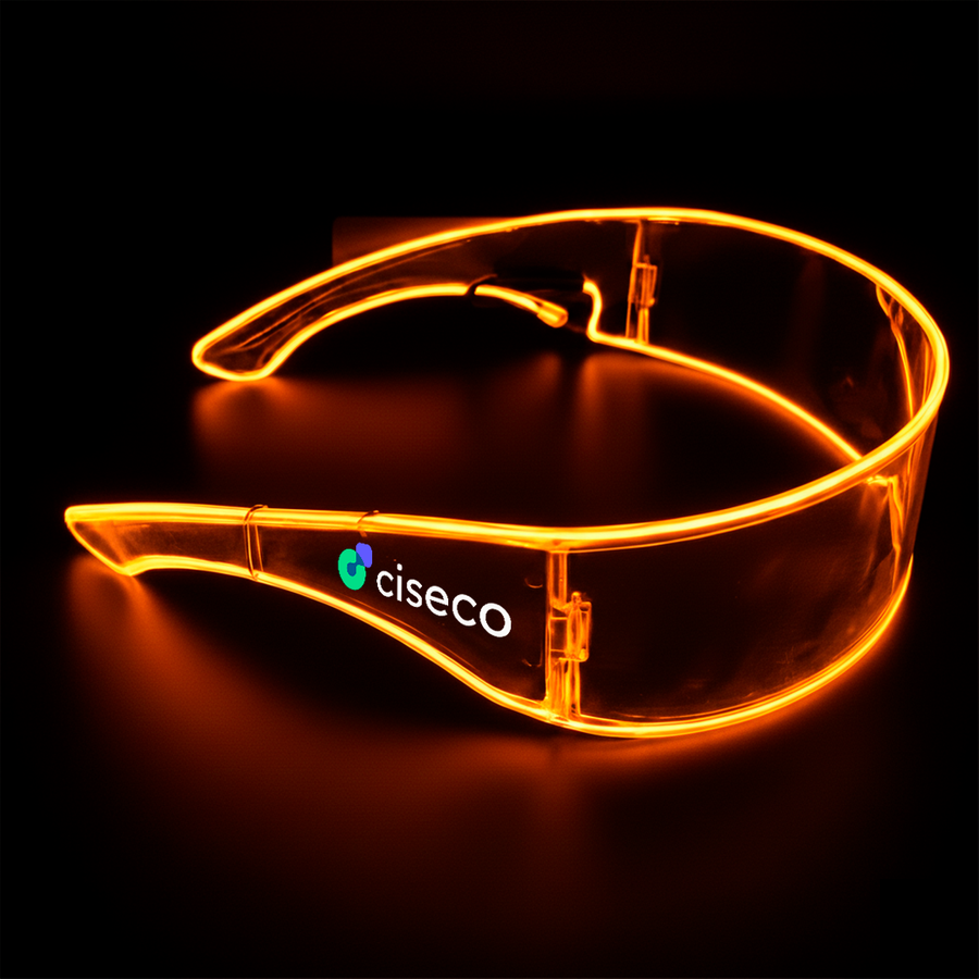 Light Up Cyber Glasses - Custom Ribbons Now