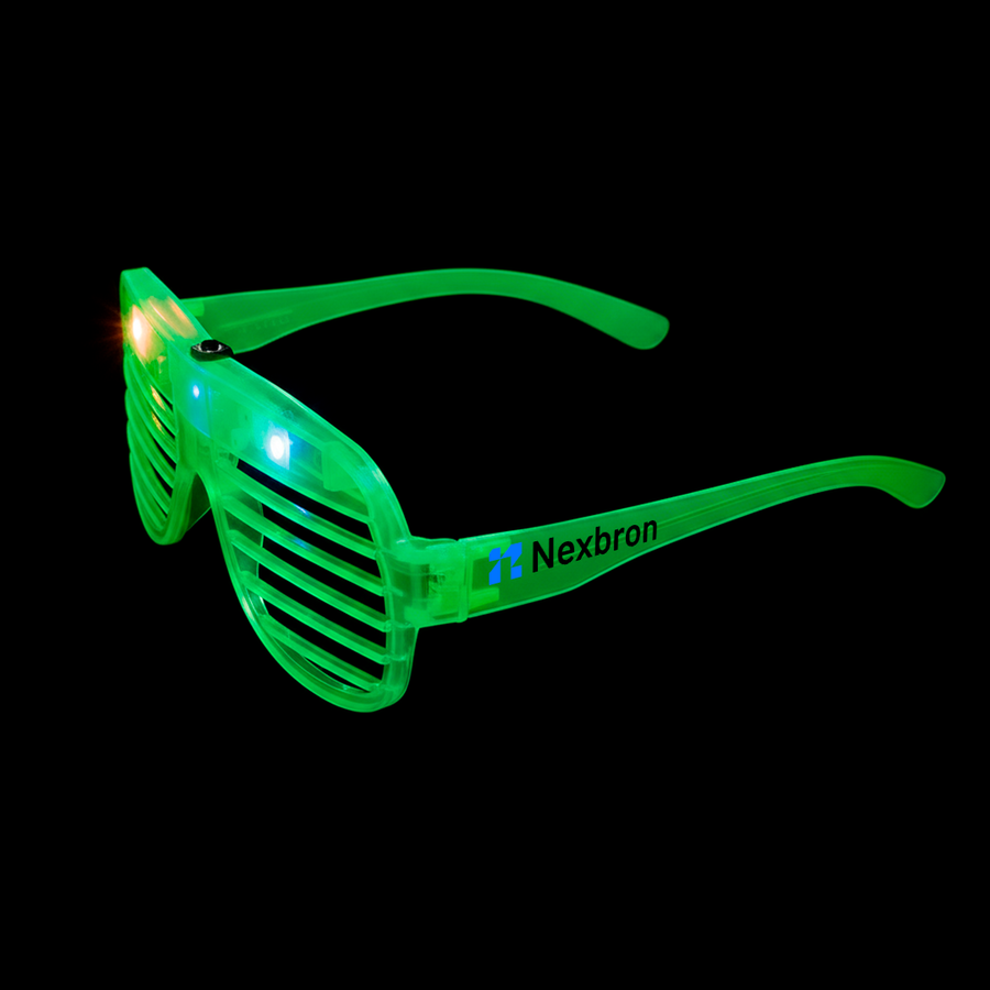Light-Up LED Slotted Glasses - Custom Ribbons Now