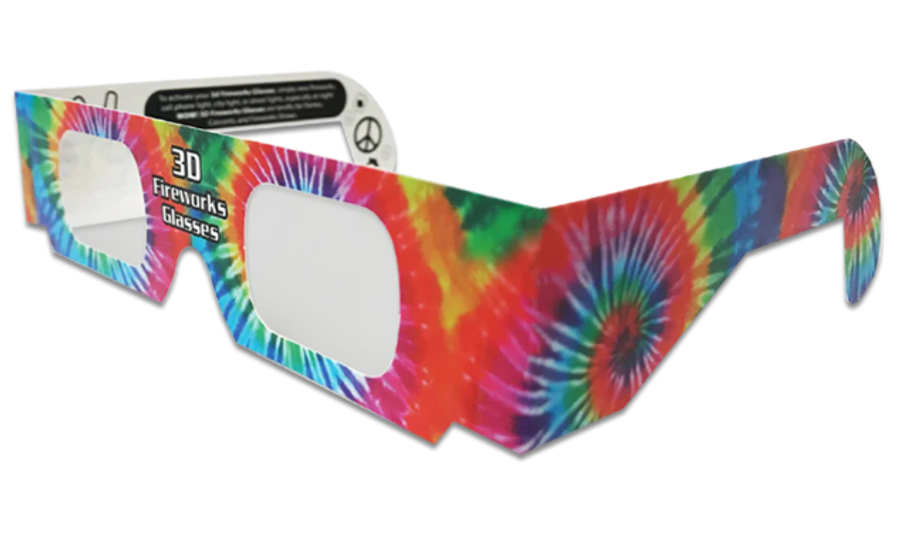 Paper 3D Fireworks Glasses - Custom Ribbons Now