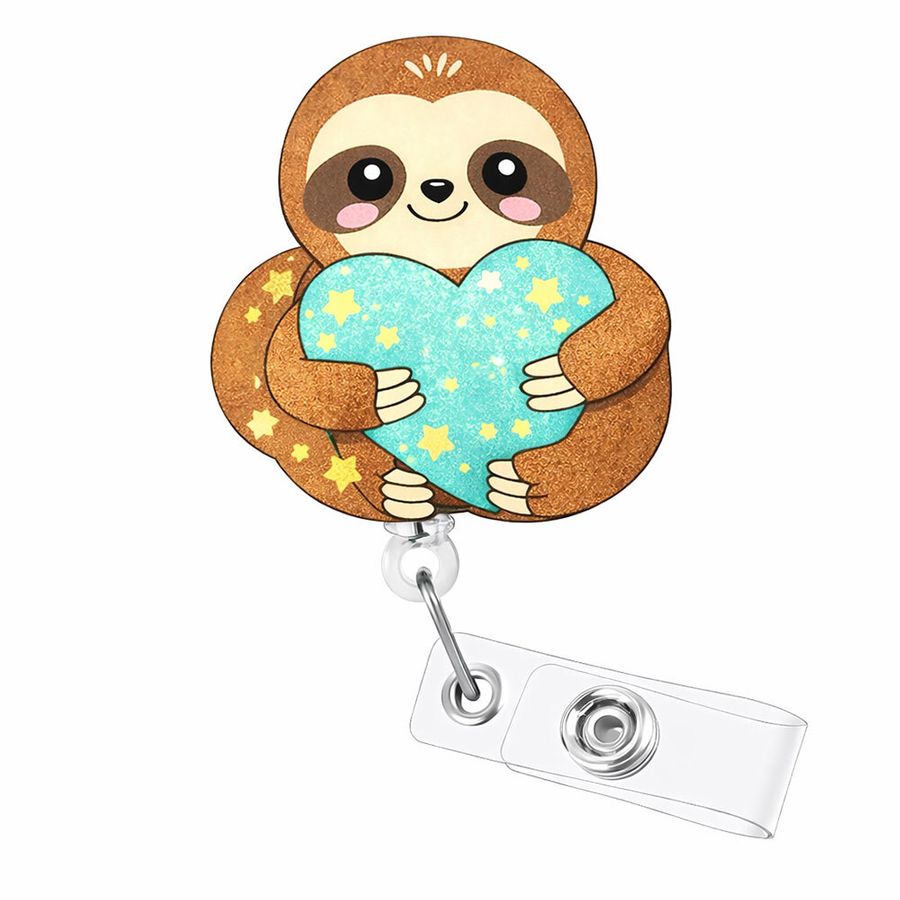 Custom Shape Acrylic Badge Reel - Custom Ribbons Now