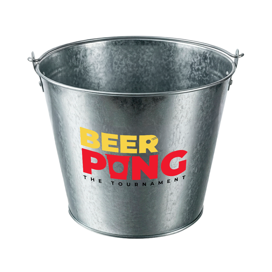 Tinplate Beer Buckets & Opener Combo - Custom Ribbons Now