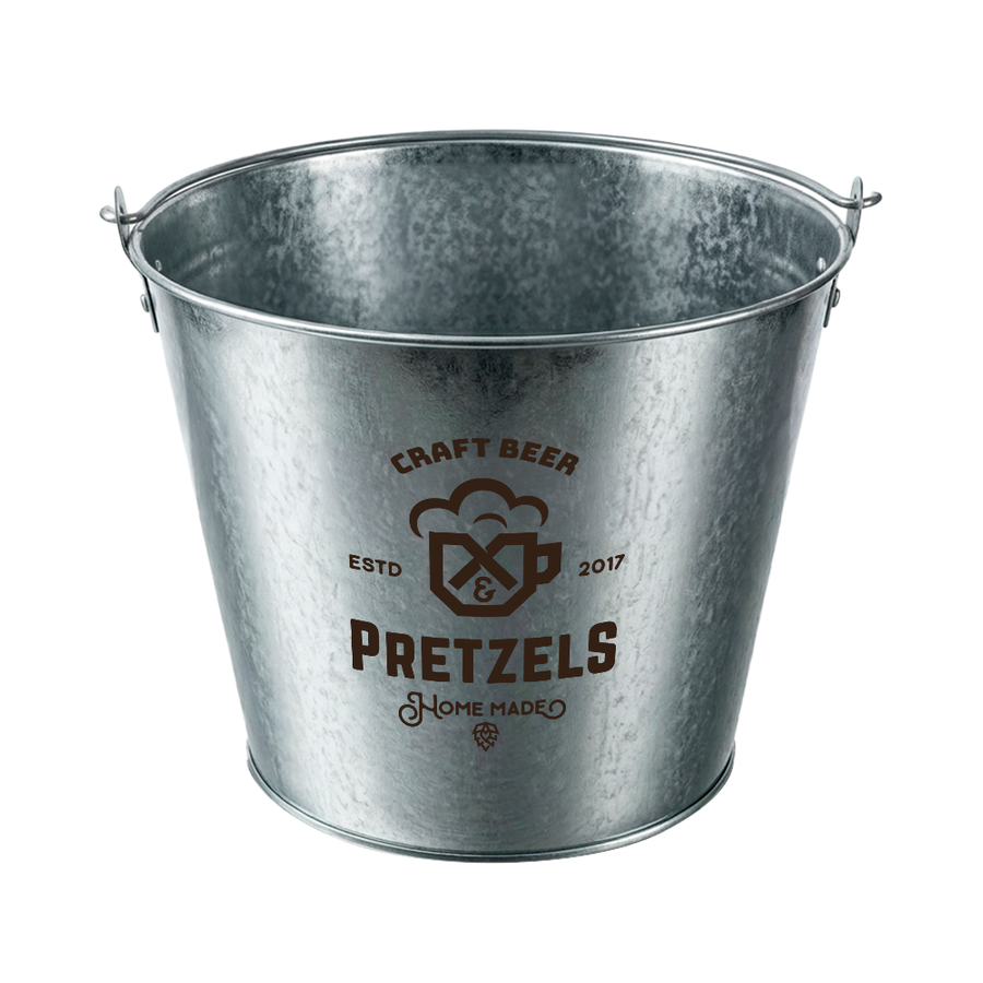 Tinplate Beer Buckets & Opener Combo - Custom Ribbons Now