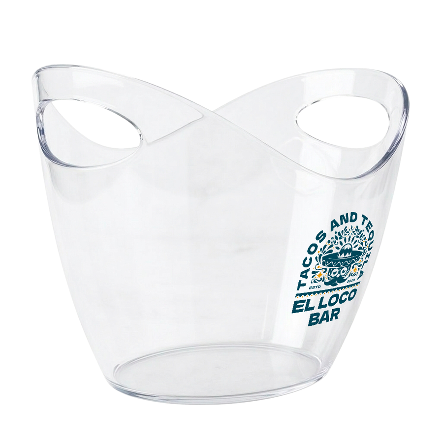 Curved Dual-Handle Drink Buckets - Custom Ribbons Now