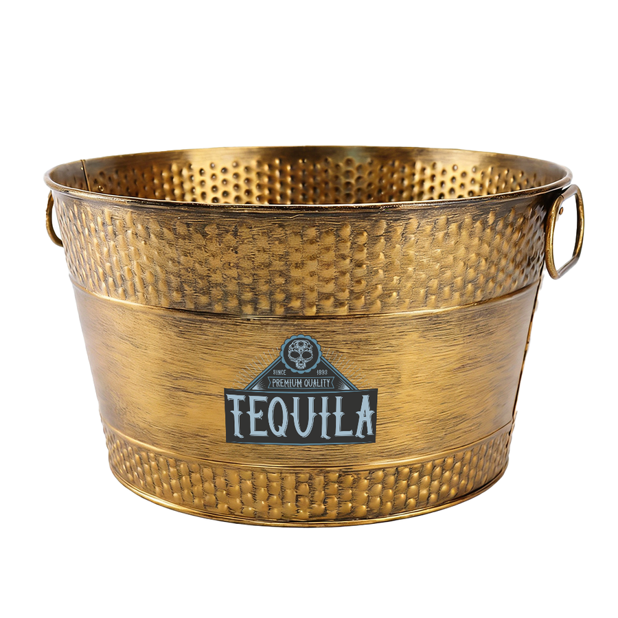 Galvanized Beverage & Ice Buckets - Custom Ribbons Now