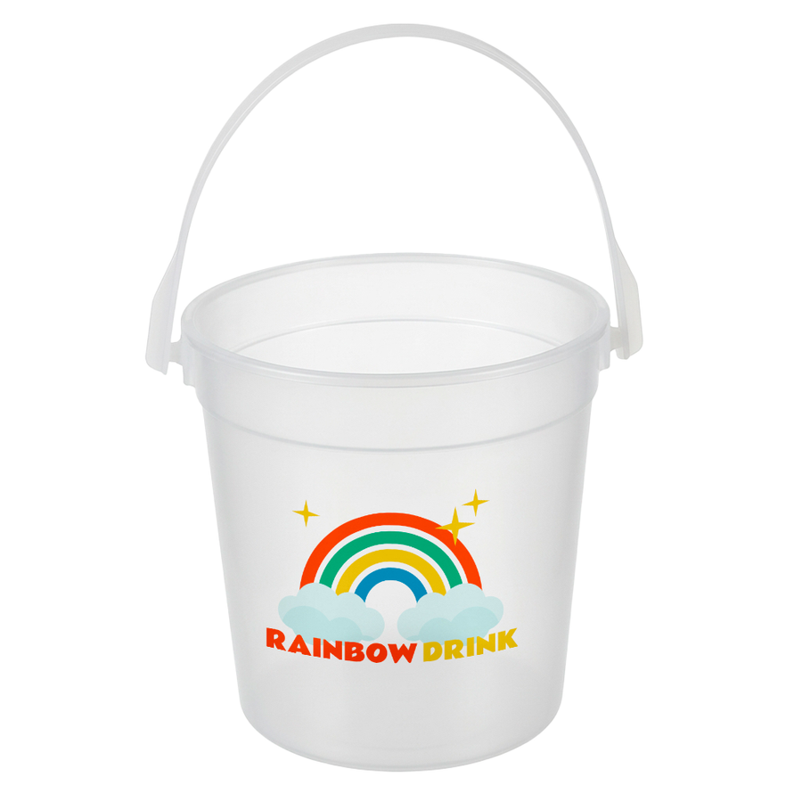 Colored Drink Buckets - Custom Ribbons Now