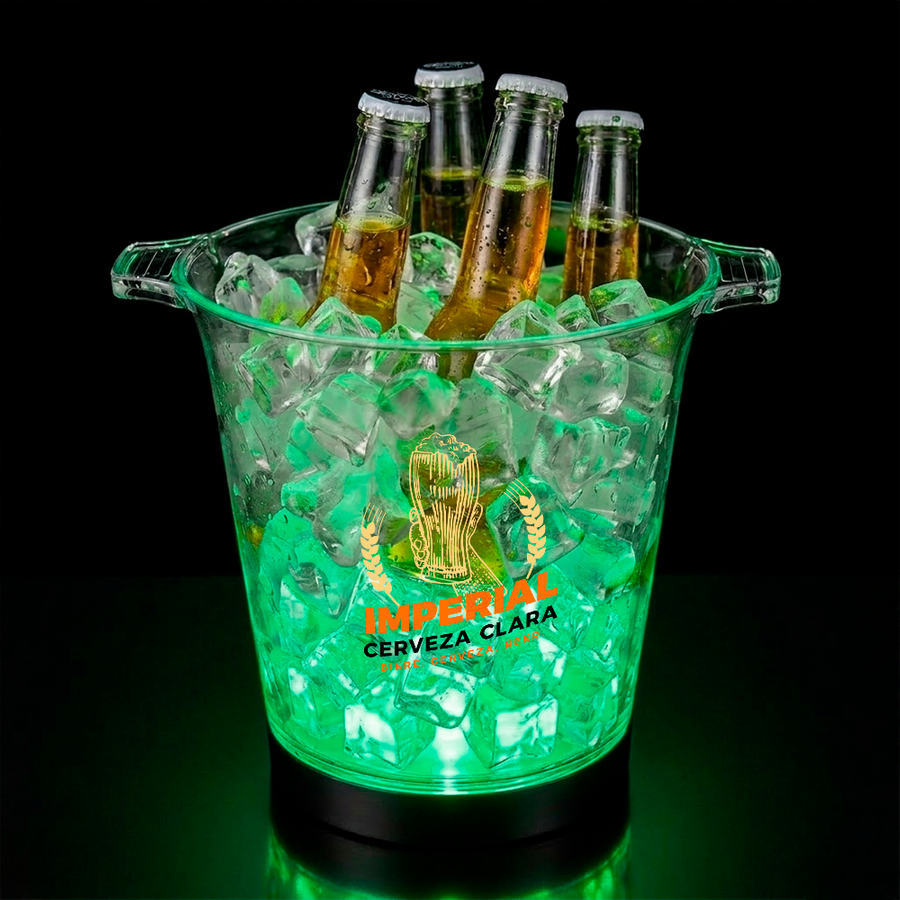 Multi-Color Light-Up Drink Buckets - Custom Ribbons Now