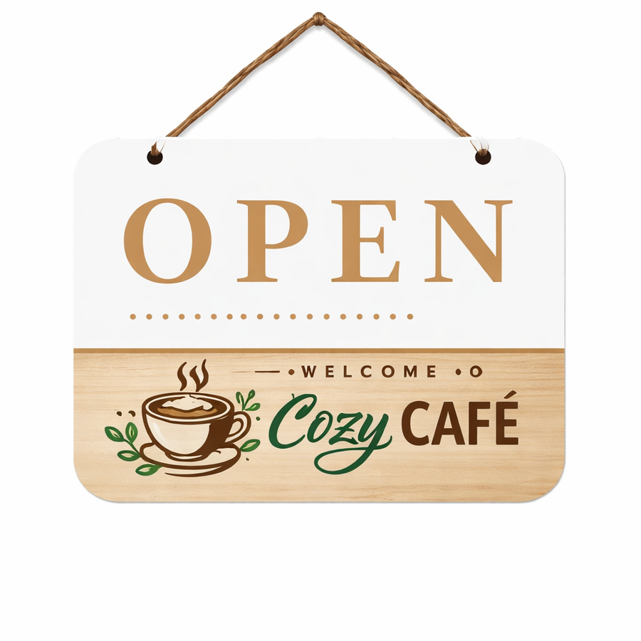 Plastic Hanging Door Signs - Custom Ribbons Now