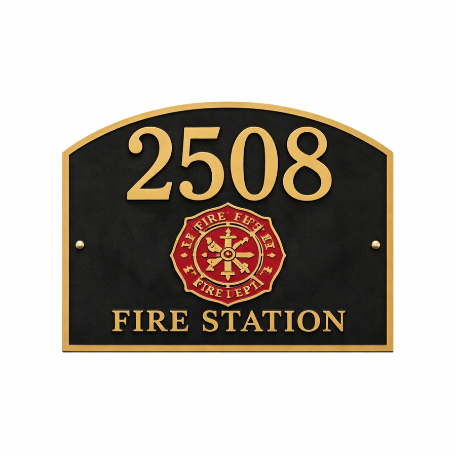 Cast Metal House Signs - Custom Ribbons Now