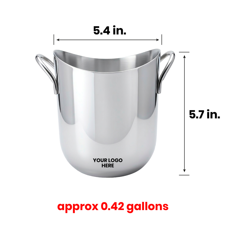 Stainless Steel Party Buckets - Custom Ribbons Now