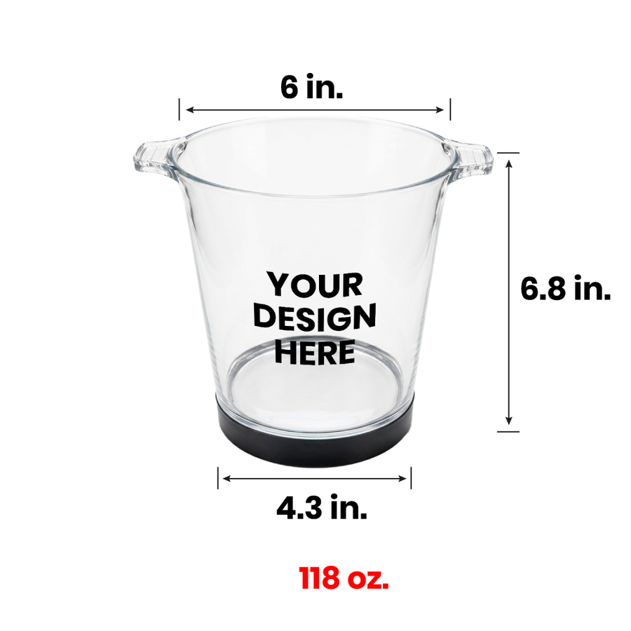 Multi-Color Light-Up Drink Buckets - Custom Ribbons Now
