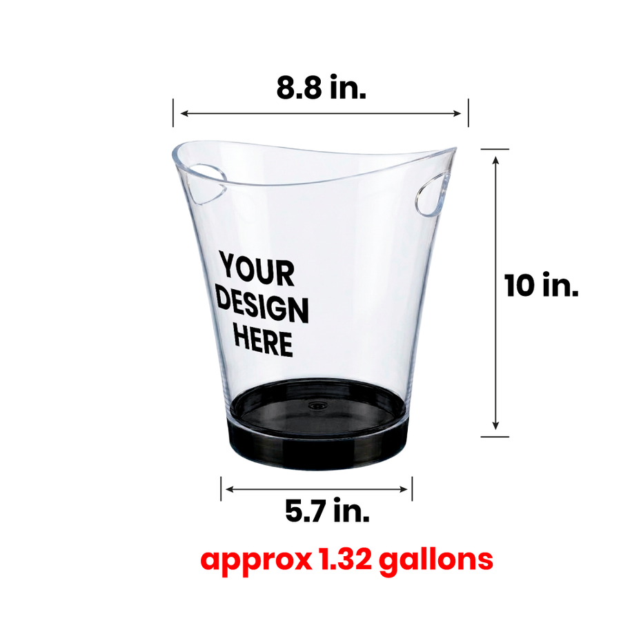 Classic Light-Up Drink Buckets - Custom Ribbons Now