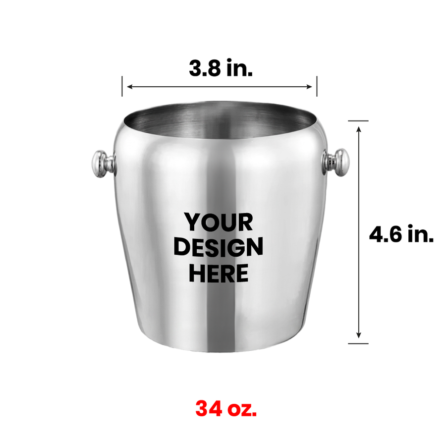 Stainless Steel Champagne Barrels - Custom Ribbons Now