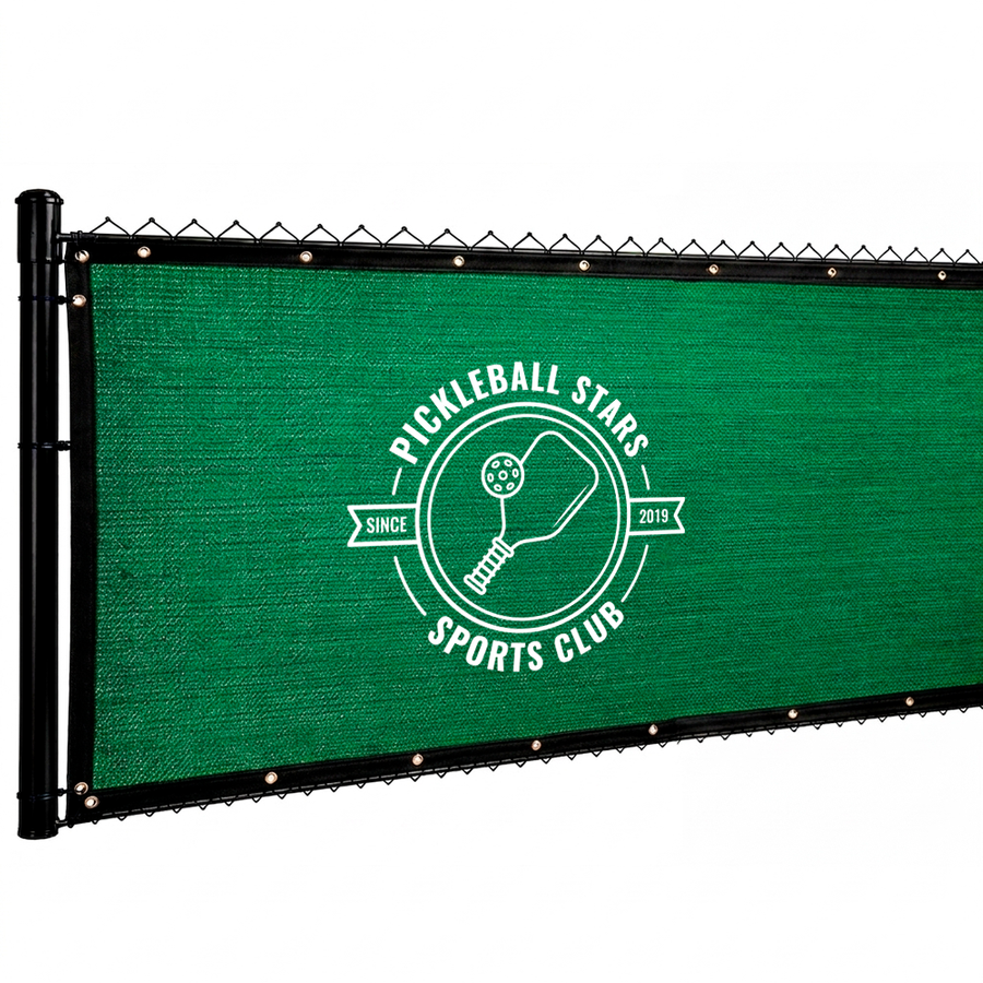 Custom 98% Blockage Fence Screen - Custom Ribbons Now
