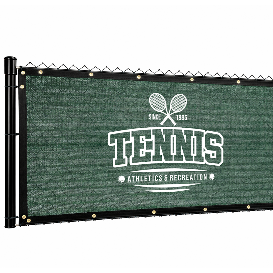 Custom 90% Blockage Fence Screen - Custom Ribbons Now