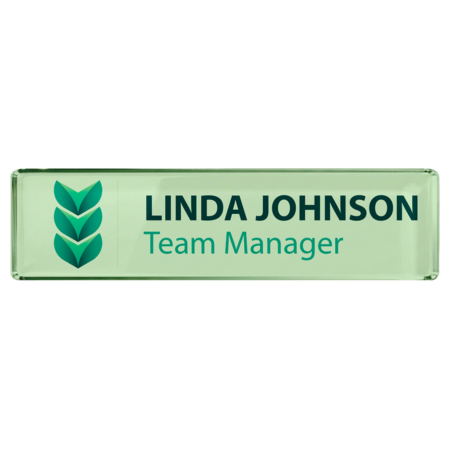 Acrylic Desktop Name Badges - Custom Ribbons Now