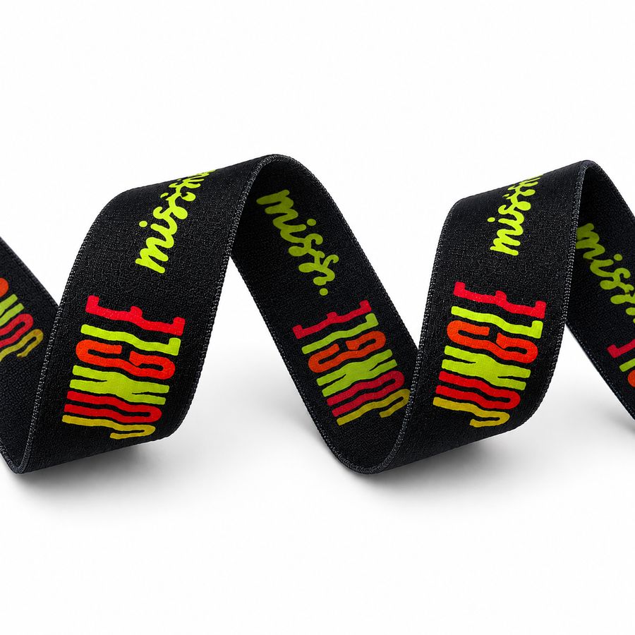 Heat Transfer Elastic Bands - Custom Ribbons Now