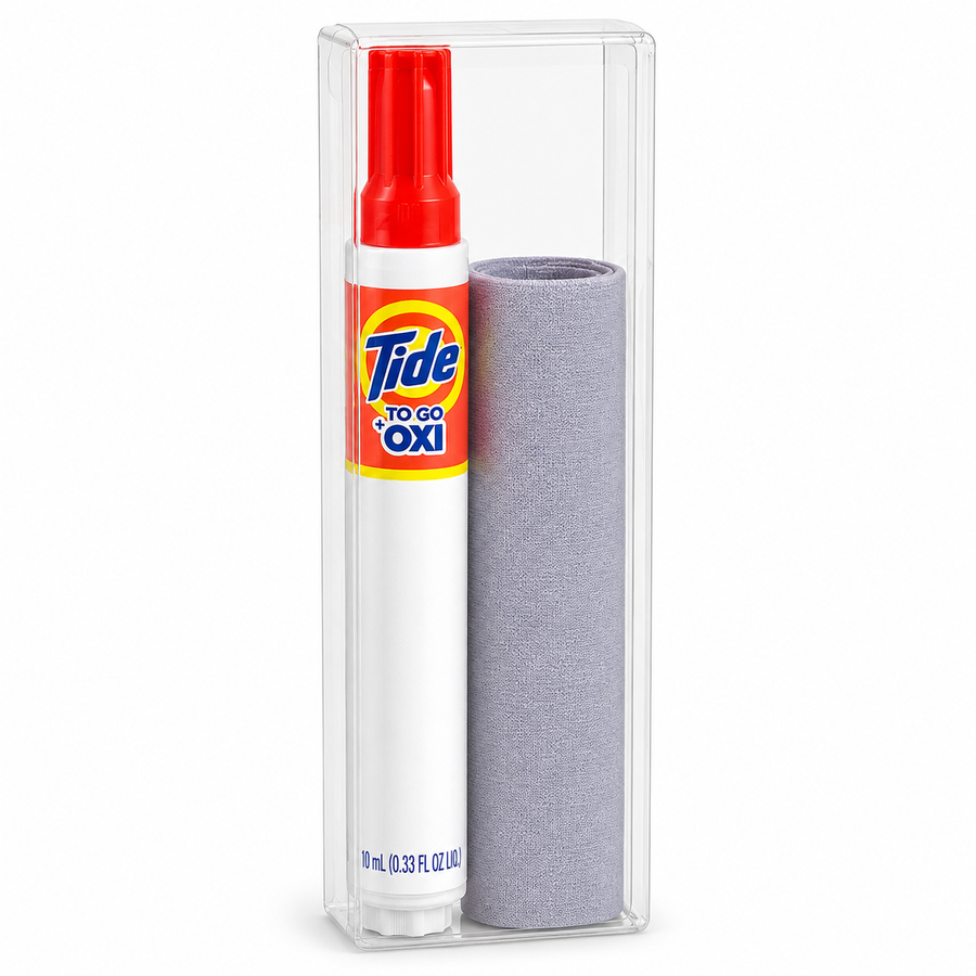 Tide® to Go + Oxi Stain Remover Travel Kits with Premium Microfiber Cloths - Custom Ribbons Now