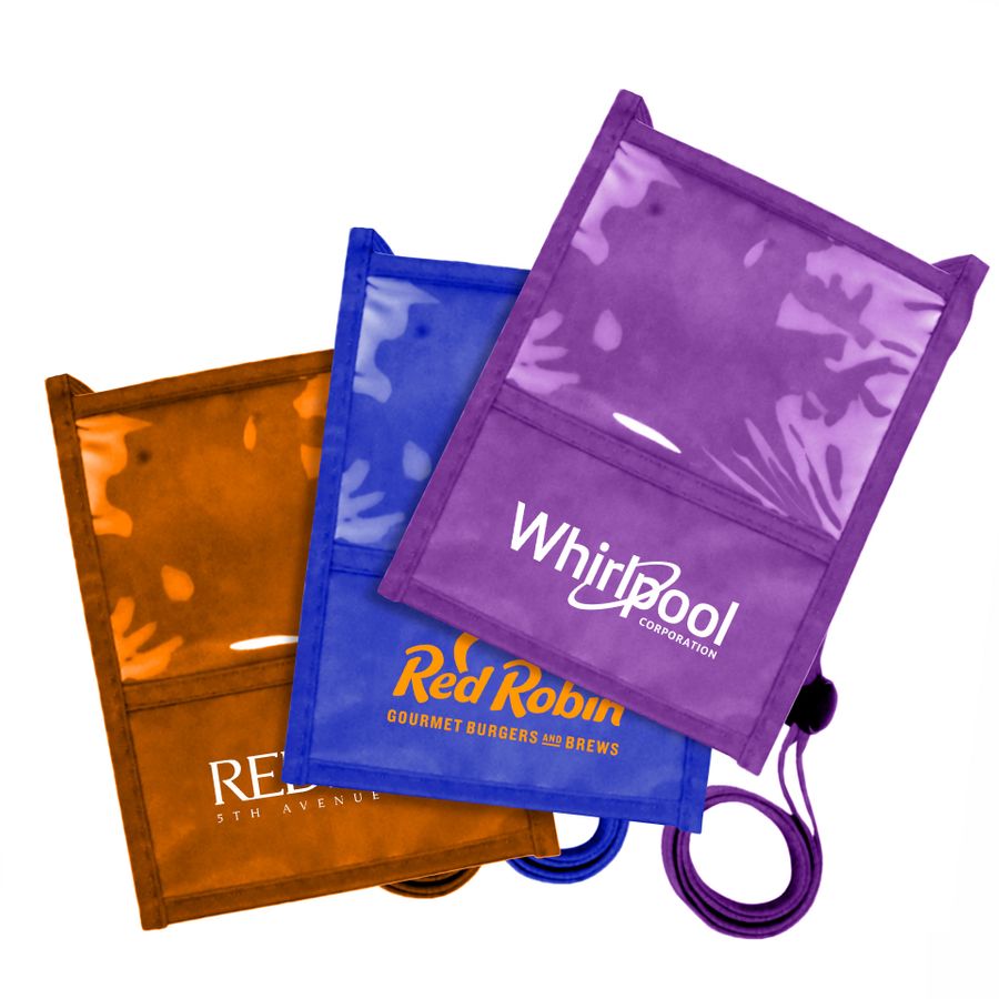 Pen Loop Neck Wallets - Custom Ribbons Now