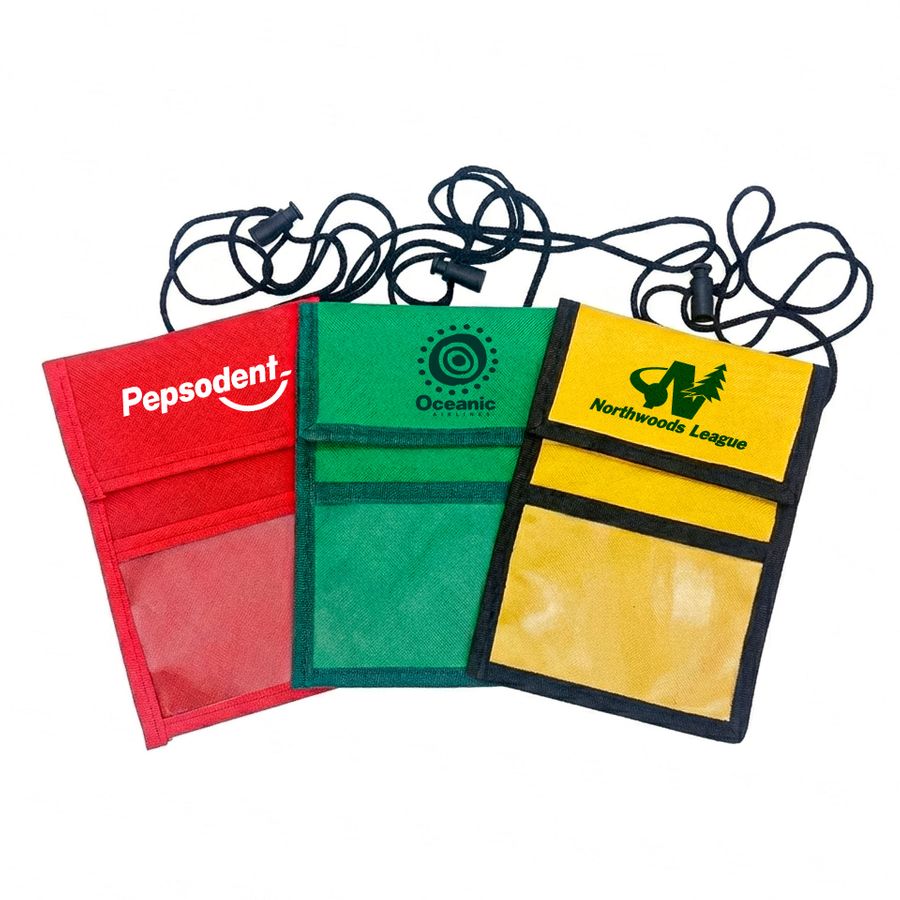 Foldover Neck Wallets - Custom Ribbons Now