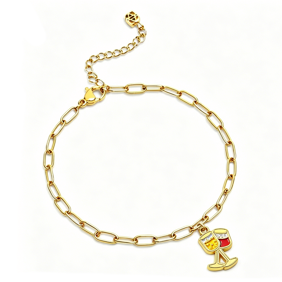 Soft Enamel Charm Bracelets - Custom Ribbons Now