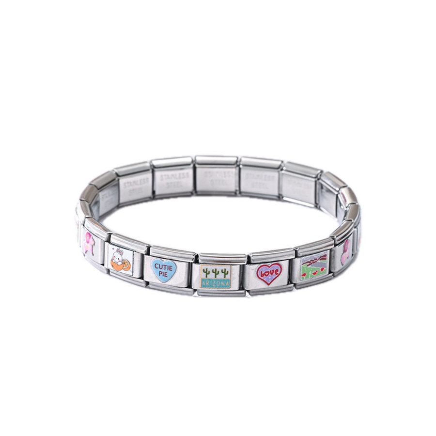 Italian Charm Bracelets - Custom Ribbons Now