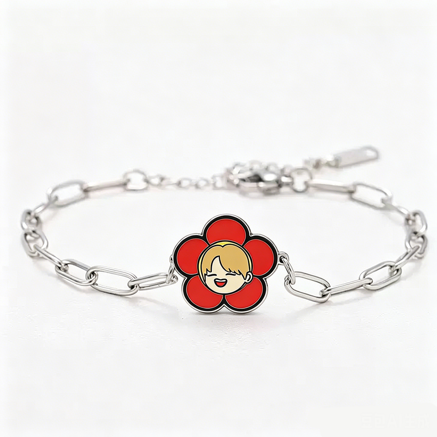Hard Enamel Charm Bracelets - Custom Ribbons Now