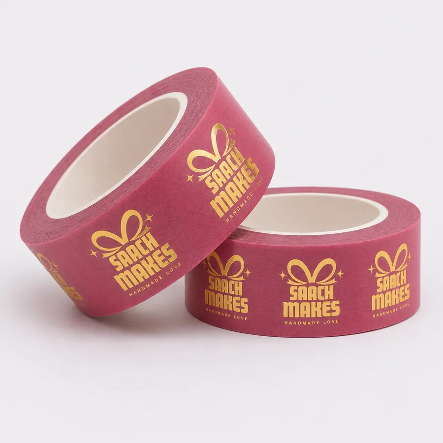 Foil Stamped Washi Tapes - Custom Ribbons Now