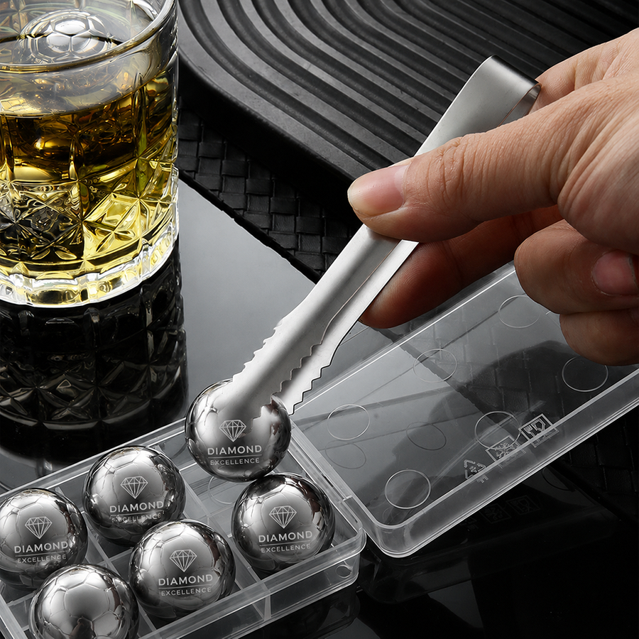 Soccer Ball Stainless Steel Ice Cubes - Custom Ribbons Now