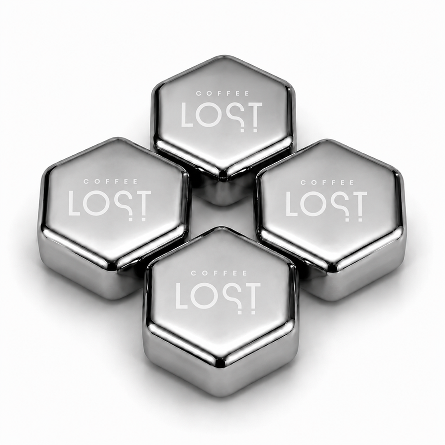 Hexagon Stainless Steel Ice Cubes - Custom Ribbons Now