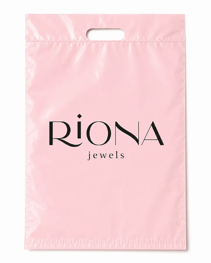 Die Cut Handle Poly Mailers - Custom Ribbons Now