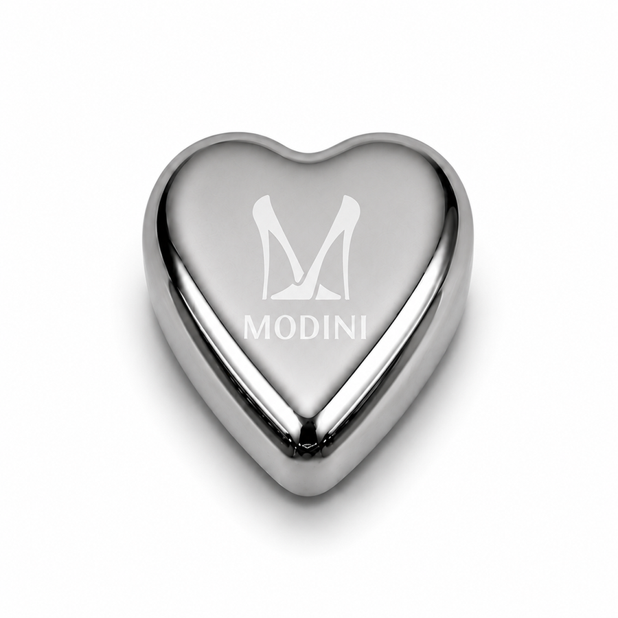 Heart-Shaped Stainless Steel Ice Cubes - Custom Ribbons Now