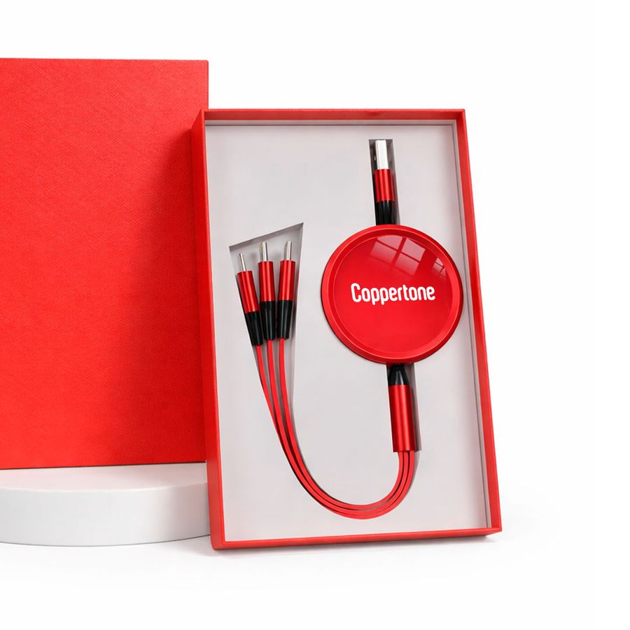 Soft Silicone 3-in-1 Charging Cables - Custom Ribbons Now