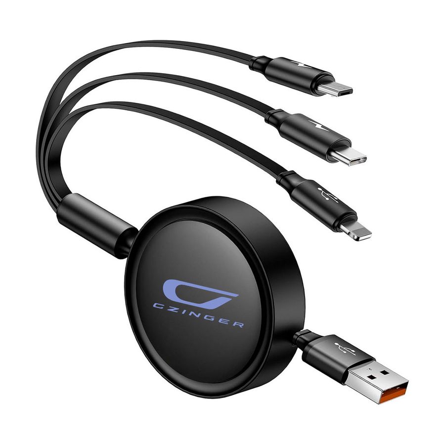 Soft Silicone 3-in-1 Charging Cables - Custom Ribbons Now