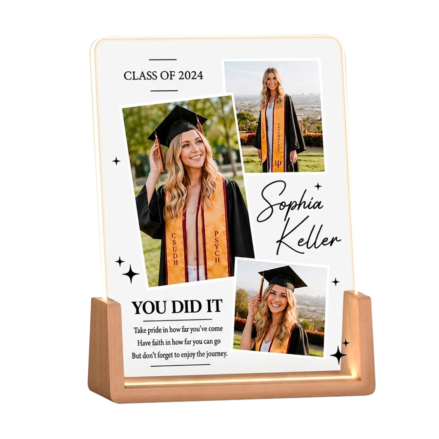 Acrylic Night Light Photo Frames - Custom Ribbons Now