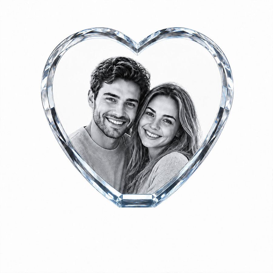 Crystal Engraved Photo Frames - Custom Ribbons Now