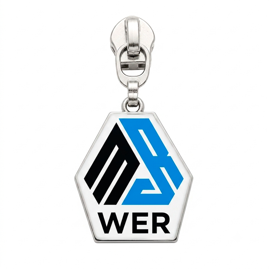 Offset Printing Metal Zipper Pullers - Custom Ribbons Now