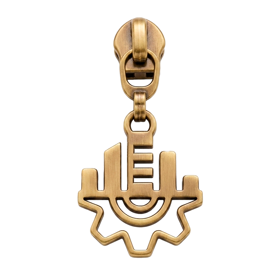Die Struck Metal Zipper Pullers - Custom Ribbons Now