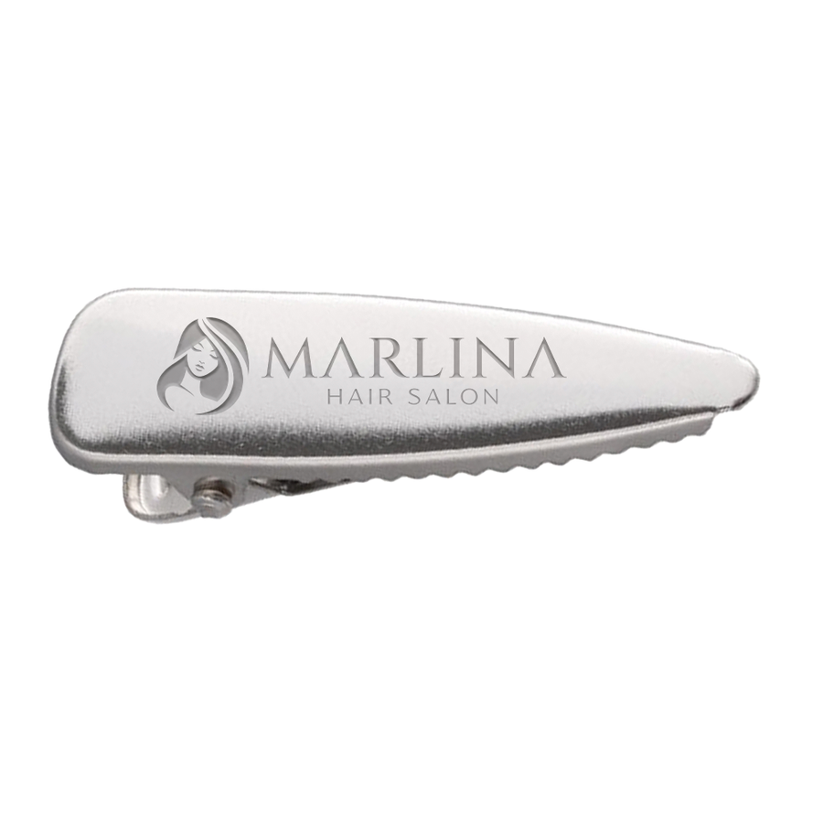 Laser Cut Metal Hair Clips - Custom Ribbons Now