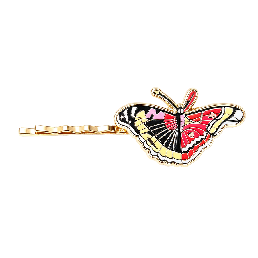 Hard Enamel Metal Hair Clips - Custom Ribbons Now