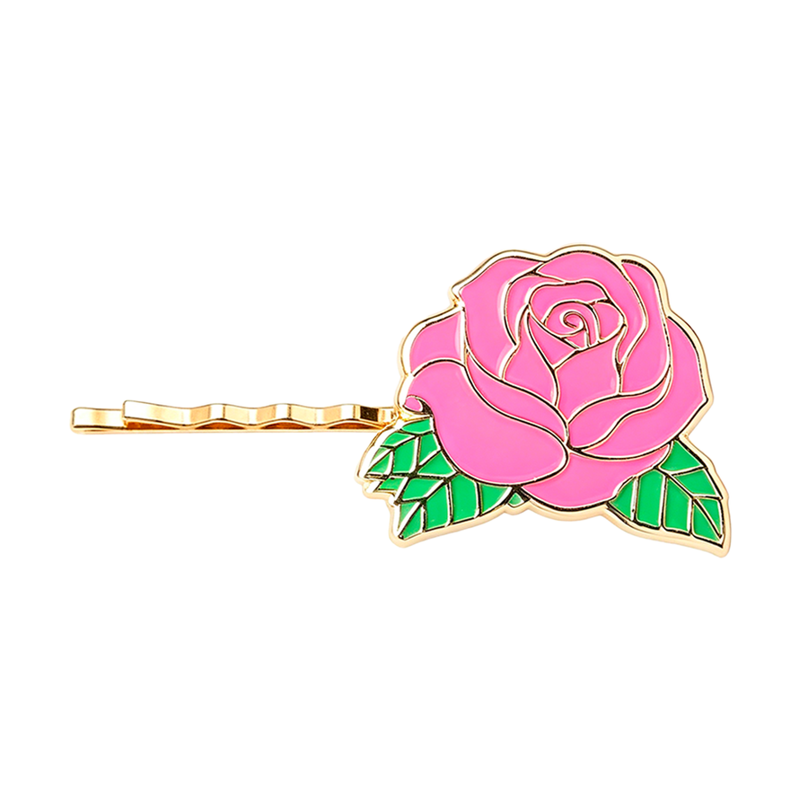 Soft Enamel Metal Hair Clips - Custom Ribbons Now